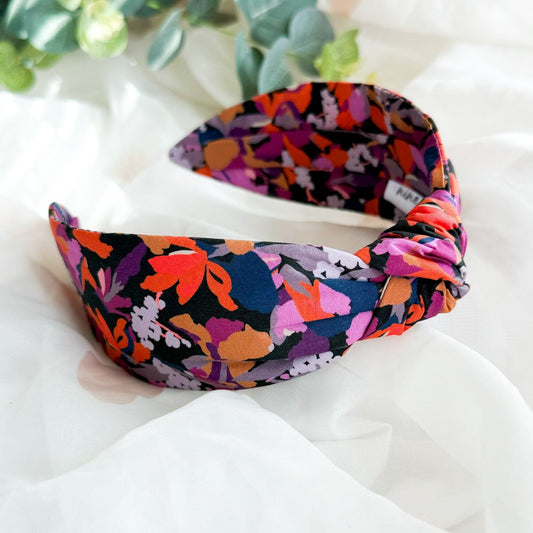 Camo Flower Liberty of London Print Knot Headband