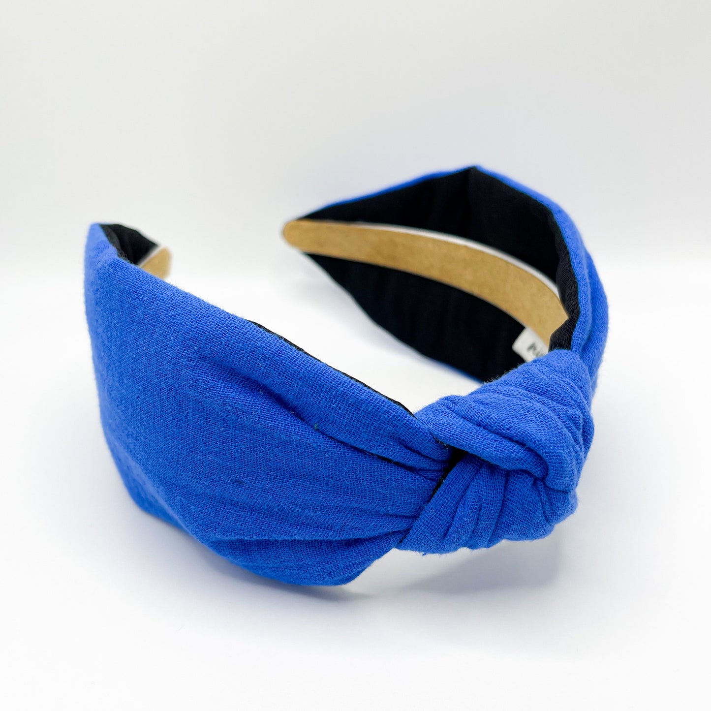 Royal Blue Satin Lined Knot Headband